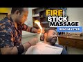 Reiki master fire stick head  neck massage for relaxation indianbarber sensoryoverload