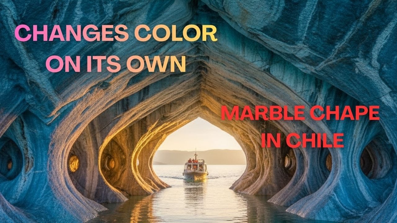 THE CAVE THAT CHANGES COLOR ON ITS OWN: MARBLE CATHEDRAL IN CHILE