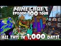 In 1,000 Days, I Did ALL THIS In Minecraft! (World Tour!)