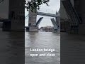 London tower bridge open &amp; close