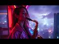 Urban Rain & Smooth Saxophone | Hypnotic Jazz for Midnight Focus