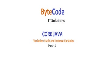 Variables in Java | static and instance variables | Best Institute for Java in kanpur | Kayum Ansari