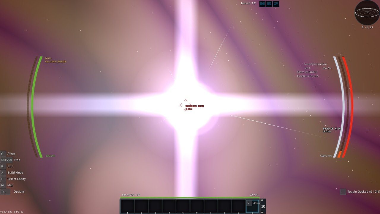 StarMade - Flying into a STAR