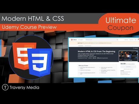 Udemy Course Alert - Modern HTML & CSS
