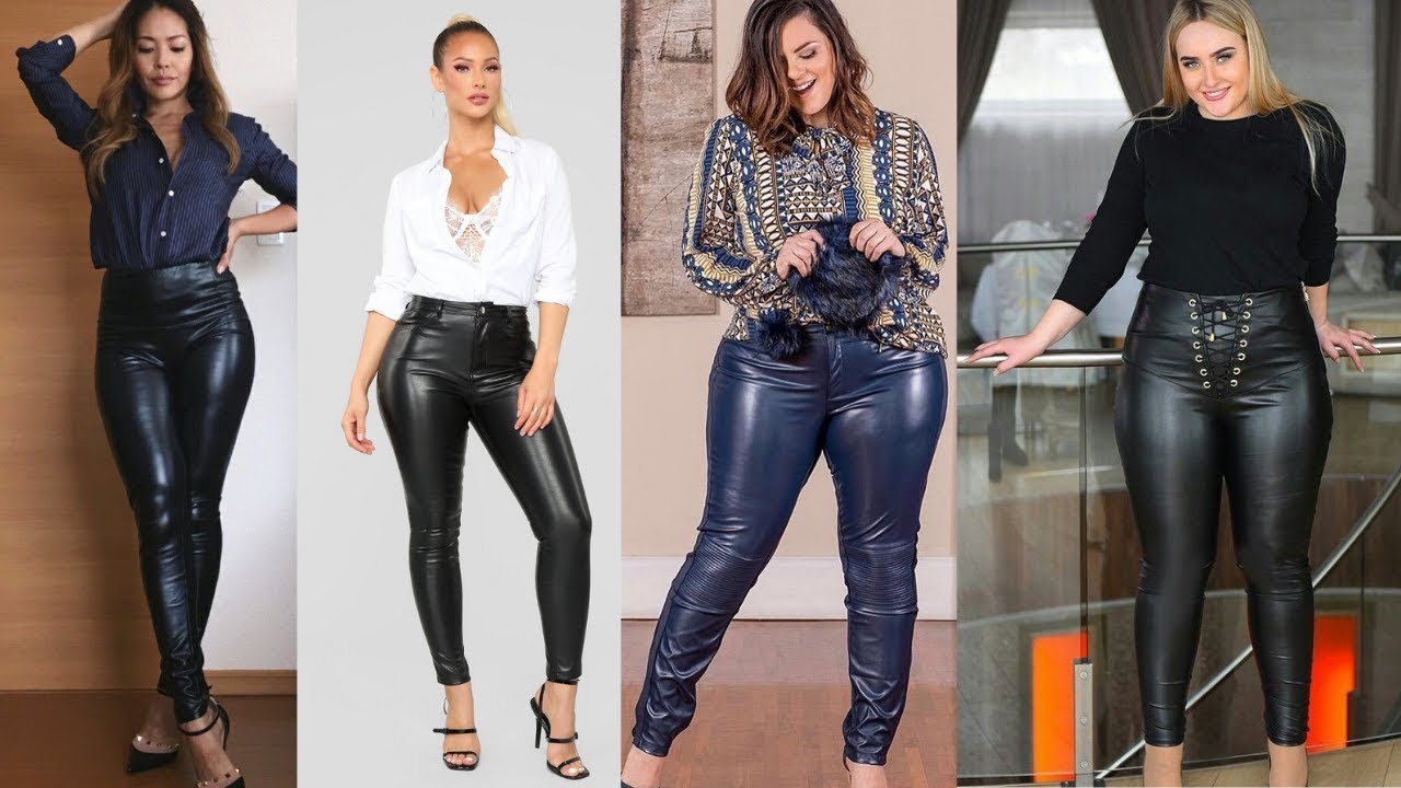 Leather pants outfit ideas