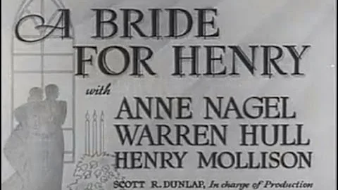 A Bride for Henry (1937) [Comedy]