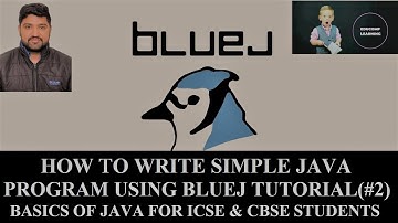 How to Write A Simple Java Program Using BlueJ in Hindi | Java Program