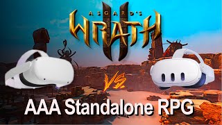 Asgards Wrath 2 Performance - Side by Side Comparison Meta Quest 2 & 3 | + Impressions