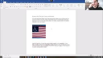 Kim makes a picture accessible in Word and has Jaws speak Spanish