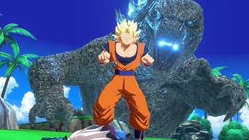 [Blender] Godzilla versus Goku - But can he beat Goku though?