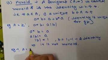 Group Theory - Monoids in Hindi | IIT JAM | M.Sc.,  B.Sc, B.Tech Preparation