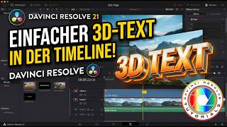 Einfacher 3D-Texteffekt ohne Fusion in DaVinci Resolve 21