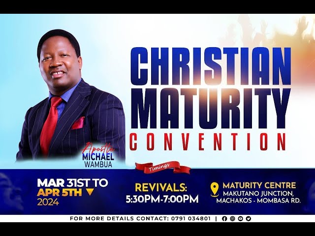 The power of faith - Apostle Michael Wambua || Revivals || Christian Maturity Convention class=