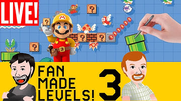 Super Mario Maker: Fan Made Levels! - Part 3 - Game Bros LIVE