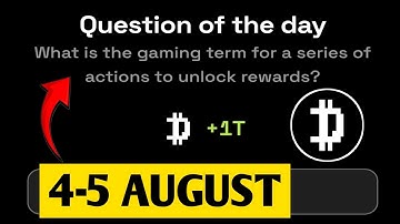 What is the gaming term for a series of actions to unlock rewards? | Dropee Question Of Day | 4 Aug