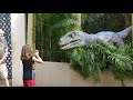 Little Girl Raptor Encounter Meeting Blue