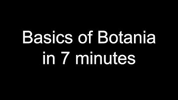 Basics of Botania