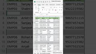 Delete Blank rows using shortcut in excel