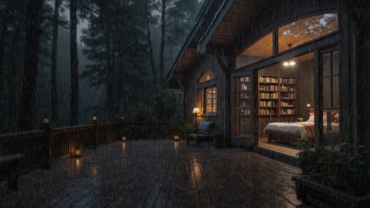 Нежный Дождь В Тихом Лесу Ночью 🌧️ | (Без Рекламы) Asmr 4K Для Сна, Расслабления И Избавления От Бе