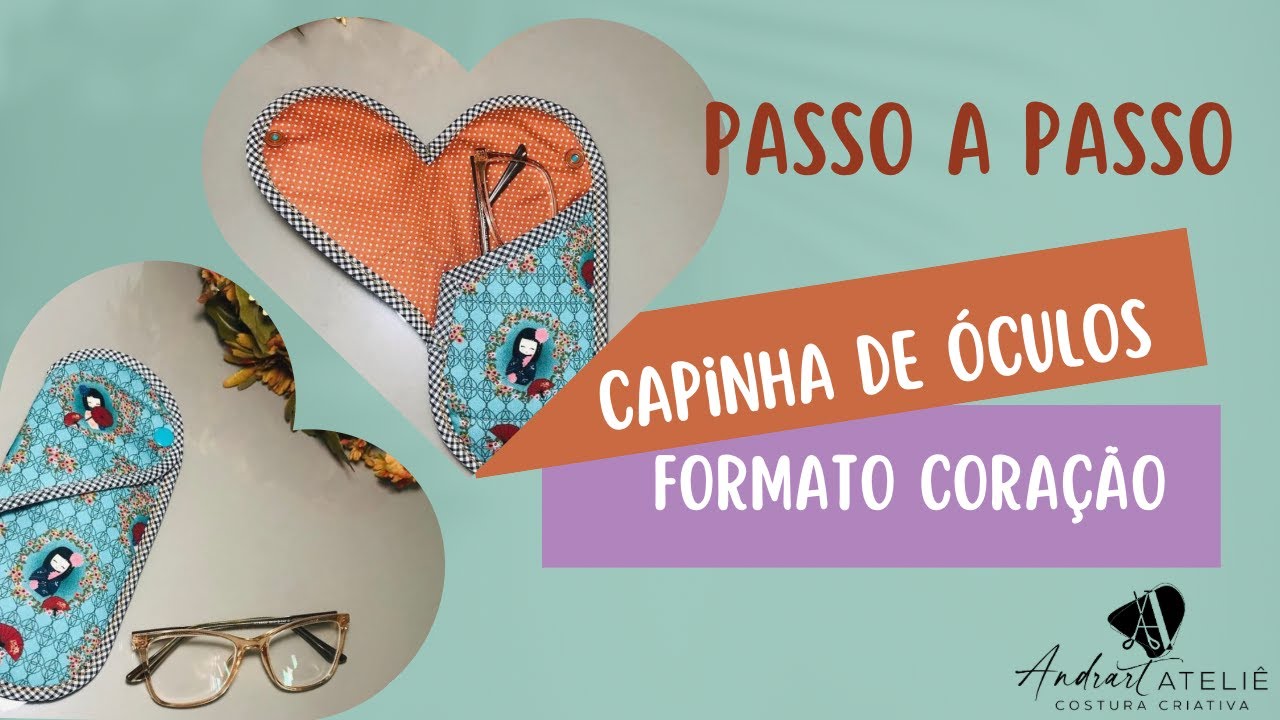 Capinha de Óculos em formato coração