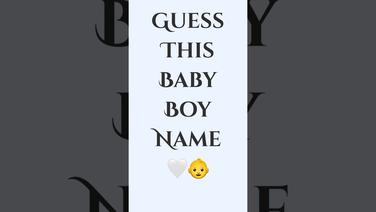 Only 1% Can Guess This 4-Letter Name 👀 