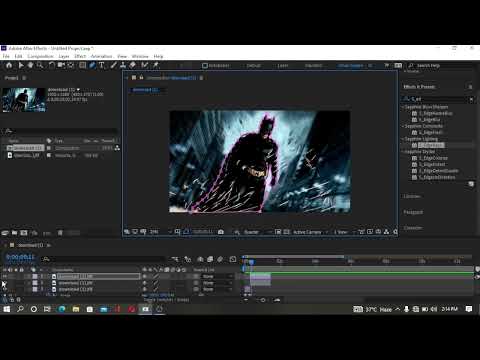You About the edge ray's effect.After afex tutorial