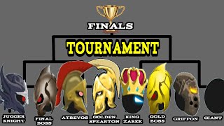 Stick War Legacy Tournament | Jugger, Boss, Atreyos, Gold Spearton, King, Gold Boss, Griffon, Giant screenshot 5