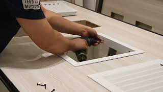 How to install return air grilles?