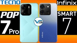 Tecno Pop 7 Pro VS Infinix Smart 7 | Infinix Smart 7 VS Tecno Pop 7 Pro