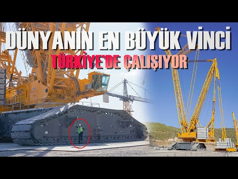 Yürüyen Dev! Dünyanın en büyük vinci Türkiye'de çalışıyor