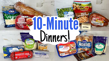 10 MINUTE DINNERS | 5 Tasty & QUICK Recipe Ideas | Cheap Home Cooked Meals Made EASY | Julia Pacheco