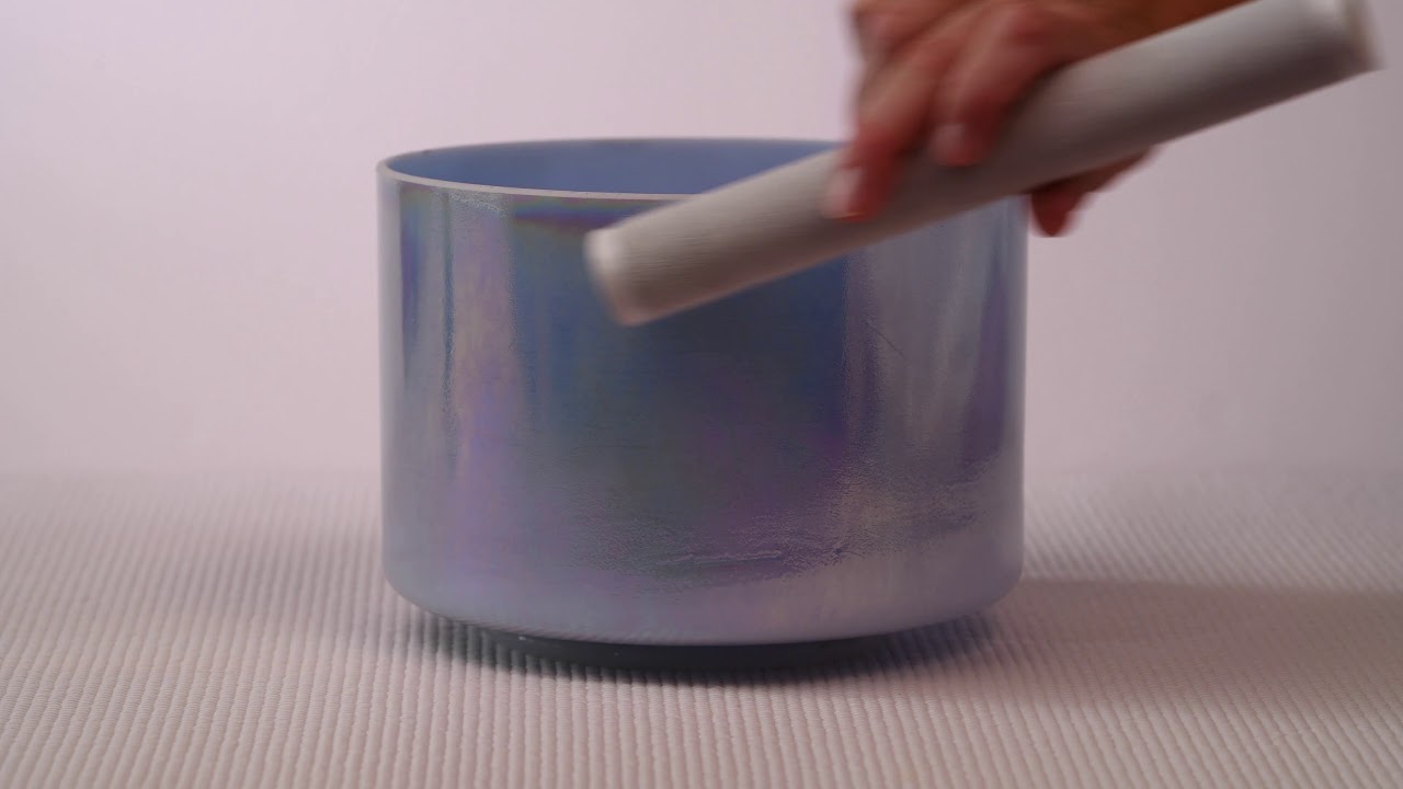 Sound Healing with Crystal Tones Singing Bowls: 8” F#+40 Turquoise ...