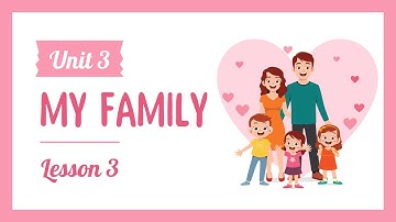 Unit 3: My family - Lesson 3 - Tiếng Anh 3 (Explore Our World) [OLM.VN]