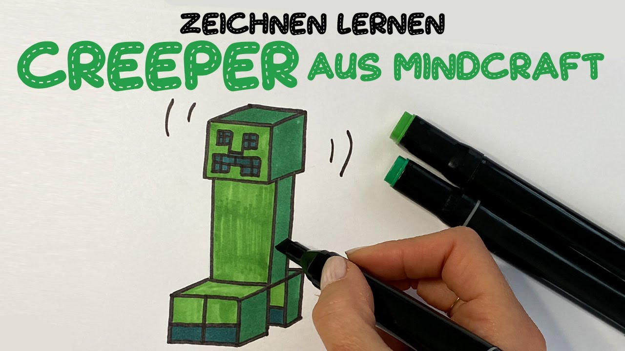 Erstaunlich Minecraft Creeper Zeichnen Bildernull