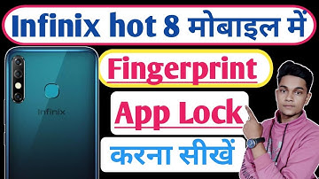 Infinix hot 8 me app lock kaise lagaye-Infinix hot 8 fingerprint app lock setting