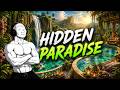Relaxing Sleep Music 🌙 Moonlit Oasis Ambience | Calm Waterfall Night Sounds for Deep Relaxation
