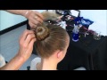 Julie Moffitt Ballet School hair style #1 Med Coiled bun