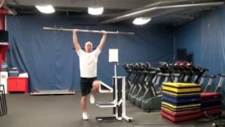 LOWER STRENGTH PRESS+BB Overhead Lateral Explosive Step Up