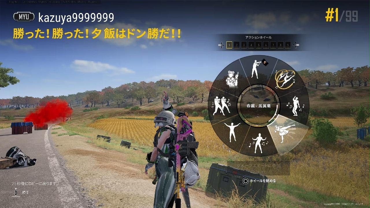 PS Pro版PUBG】シーズン41で19回目、通算8313回目のドン勝取ったど