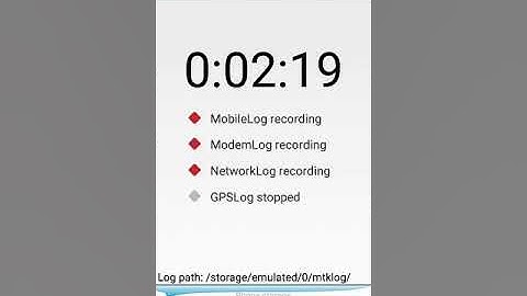 All Andriod MTK Logger Stop