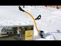 Уникальная зимняя лопата  Тонна снега, а спина не болит!