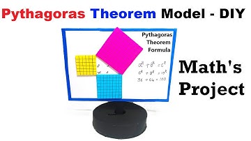 Pythagoras theorem model making for maths exhibition - diy - diypandit