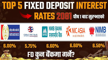 Top 5 Fixed Deposit interest rates in Nepal | fixed deposit interest rates in nepal 2081 |