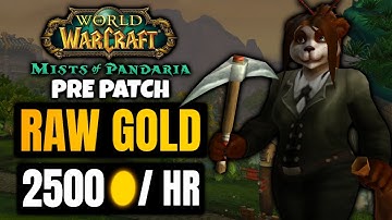 Insane Raw Gold Making Methods in MOP Pre Patch