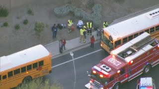 UPDATE: 3 people hurt in crash involving school bus in Chandler