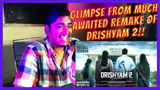 DRISHYAM RECALL TEASER REACTION!!! - DRISHYAM 2 - AJAY DEVGN - EPIC BOLLYWOOD REMAKE/SEQUEL!! - [UH]