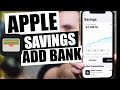 Apple Savings How to Add a Bank on File