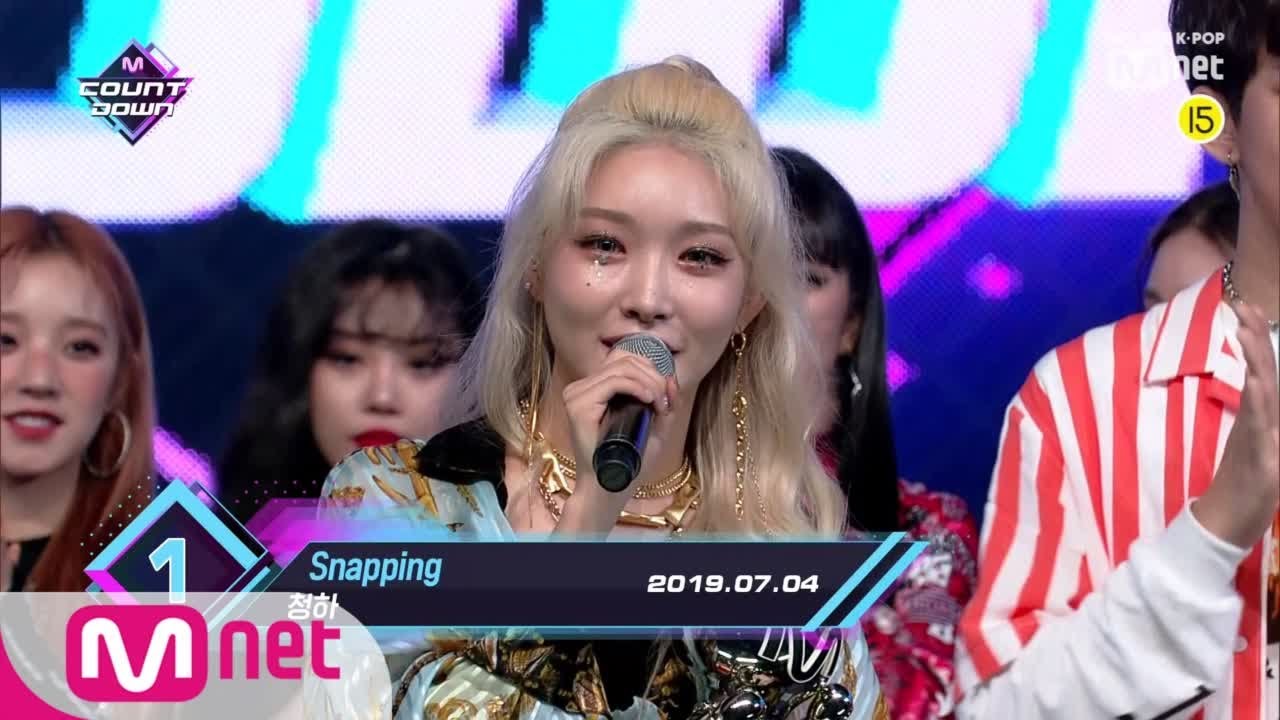 Top in 1st of July CHUNG HA with Snapping Encore Stage in Full M COUNTDOWN 190704 EP626