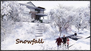 SNOWFALL Effect ! Walkthrough ! 3ds MAX & LUMION 9