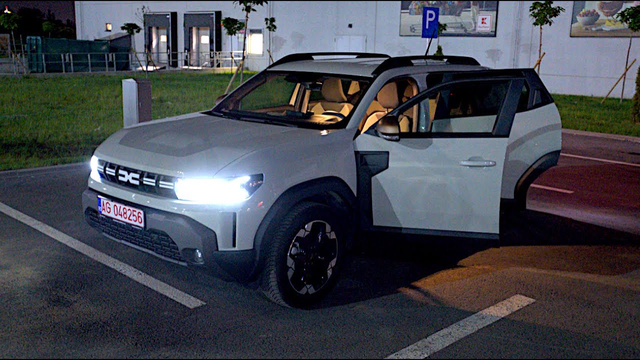 2024 Dacia Duster 4x4 Night Lights Interior Exterior - YouTube